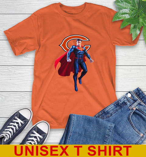 NFL Superman DC Sports Football Chicago Bears T-Shirt 5