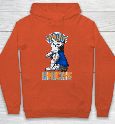 NBA Basketball My Cat Loves New York Knicks Hoodie 3