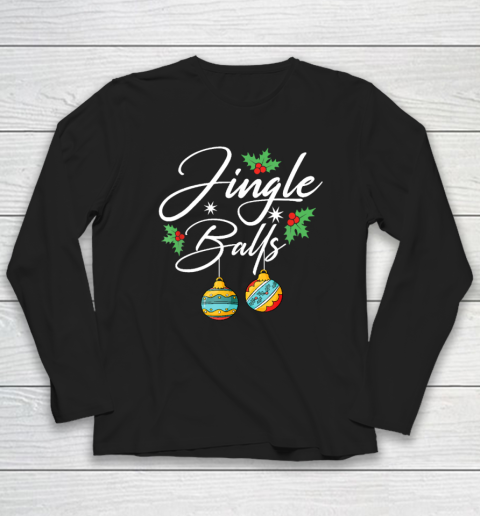 Jingle Balls Tinsel Tits Funny Christmas Matching Couple Long Sleeve T-Shirt