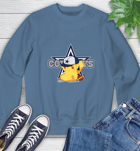 NFL Pikachu Football Sports Dallas Cowboys Sweatshirt 7