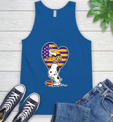 Minnesota Vikings NFL Football The Peanuts Movie Adorable Snoopy Tank Top 5