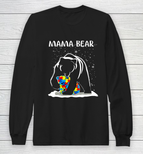 Mama Bear Autism Long Sleeve T-Shirt
