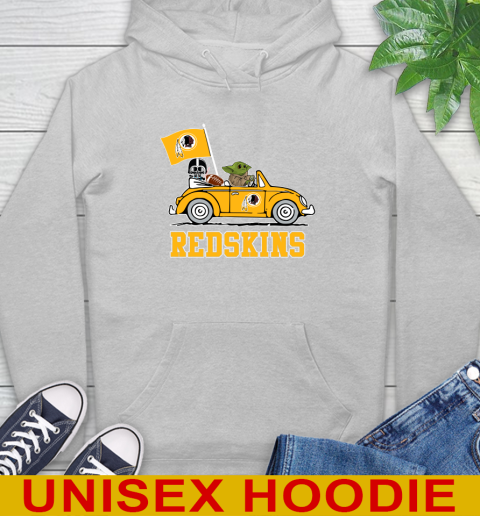 NFL Football Washington Redskins Darth Vader Baby Yoda Driving Star Wars Shirt Hoodie 6