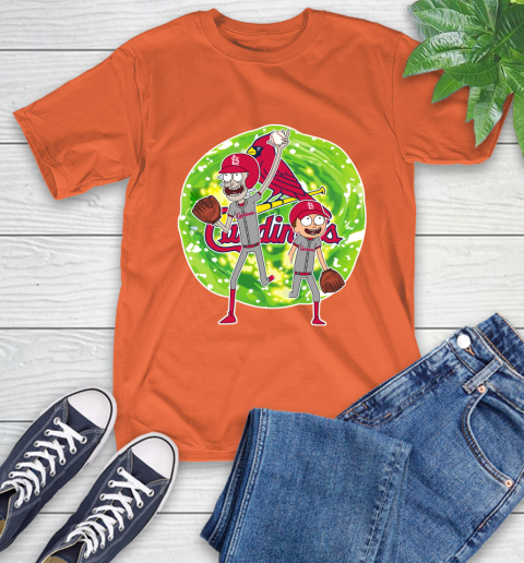 MLB St.Louis Cardinals Rick And Morty Baseball Sports T-Shirt 5