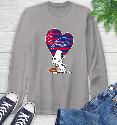 Buffalo Bills NFL Football The Peanuts Movie Adorable Snoopy Long Sleeve T-Shirt 6