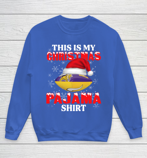 Minnesota Vikings This Is My Christmas Pajama Shirt NFL Youth Sweatshirt 6