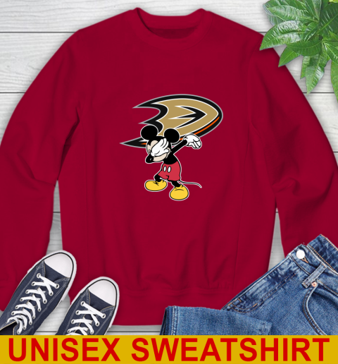 Anaheim Ducks NHL Hockey Dabbing Mickey Disney Sports Sweatshirt 7