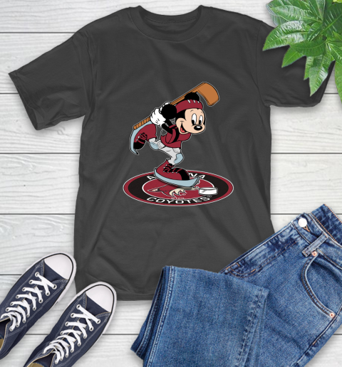 NHL Hockey Arizona Coyotes Cheerful Mickey Disney Shirt T-Shirt