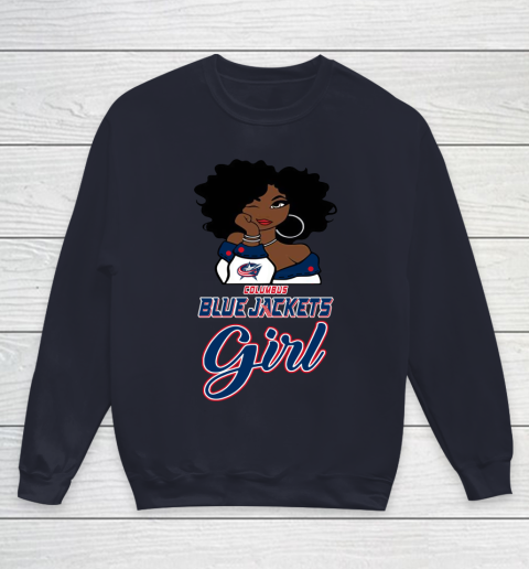 Columbus Blue Jackets Girl NHL Youth Sweatshirt 3