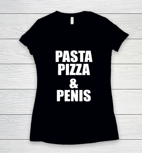 Pasta Pizza Women's V-Neck T-Shirt