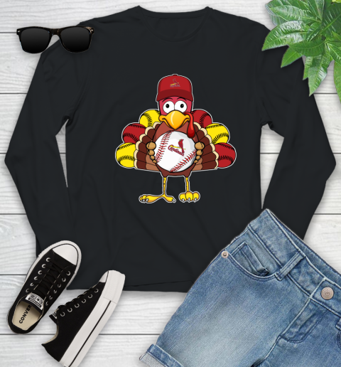 St.Louis Cardinals Turkey thanksgiving Youth Long Sleeve 2