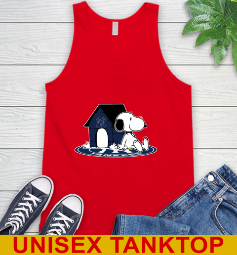 MLB Baseball New York Yankees Snoopy The Peanuts Movie Shirt Tank Top 6