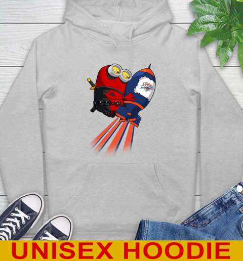 NBA Basketball Oklahoma City Thunder Deadpool Minion Marvel Shirt Hoodie 6