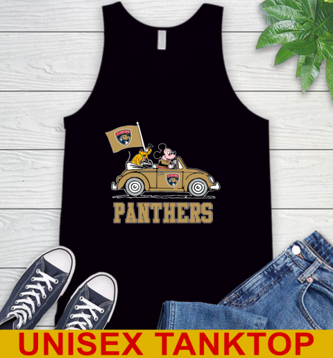 NHL Hockey Florida Panthers Pluto Mickey Driving Disney Shirt Tank Top 2