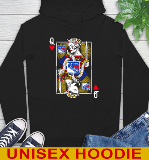 NHL Hockey New York Rangers The Queen Of Hearts Card Shirt Hoodie