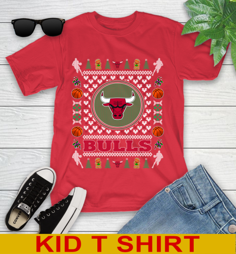 Chicago Bulls Merry Christmas NBA Basketball Loyal Fan Youth T-Shirt 11