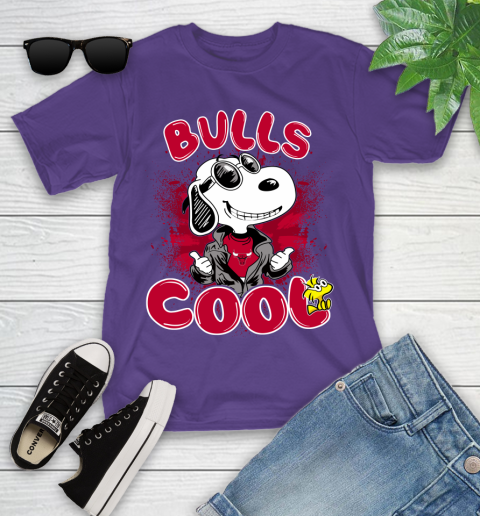 NBA Basketball Chicago Bulls Cool Snoopy Shirt Youth T-Shirt 3