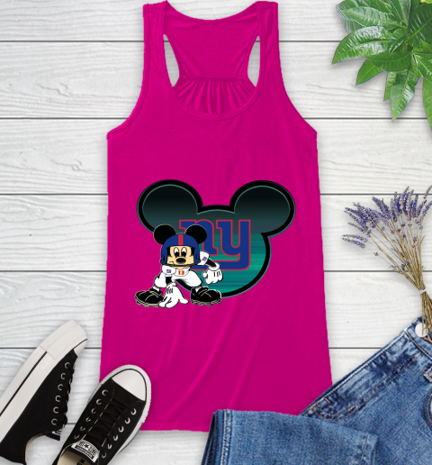 NFL New York Giants Mickey Mouse Disney Football T Shirt Racerback Tank 8