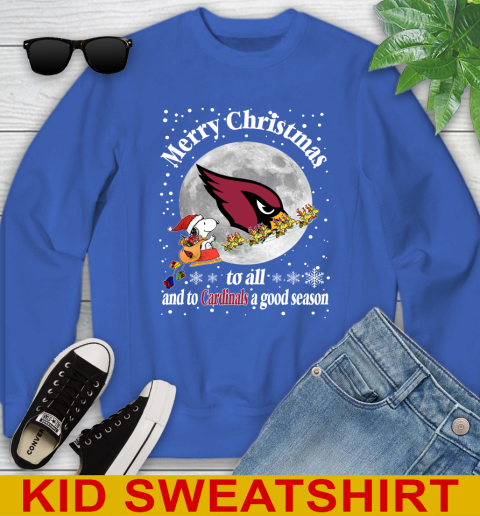 Arizona Cardinals Merry Christmas To All And To Cardinals A Good Season NFL Football Sports Youth Sweatshirt 6