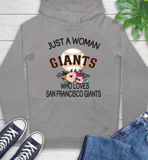 MLB Just A Woman Who Loves San Francisco Giants Baseball Sports Hoodie 4