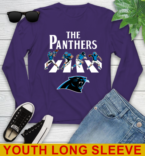 NFL Football Carolina Panthers The Beatles Rock Band Shirt Youth Long Sleeve 4