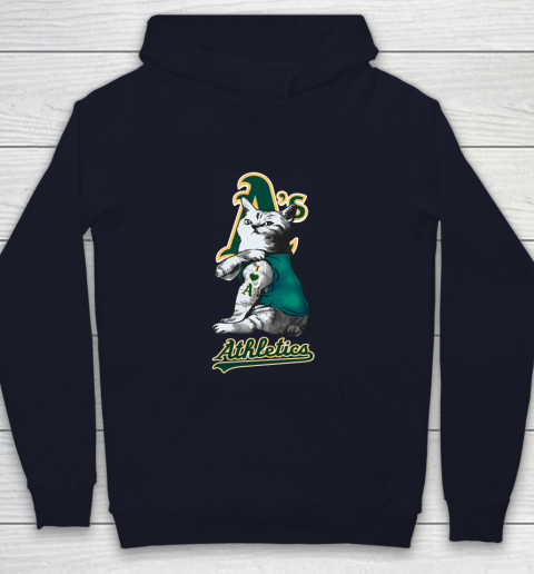 MLB Baseball My Cat Loves Oakland Athletics Youth Hoodie 2