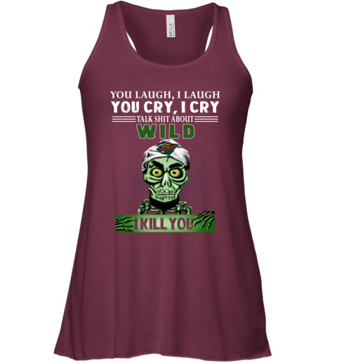 NHL Talk Shit About Minnesota Wild I Kill You Achmed The Dead Terrorist Jeffrey Dunham Hockey t0KRRtHKuQM flowy tank 32 95 151514 front maroon