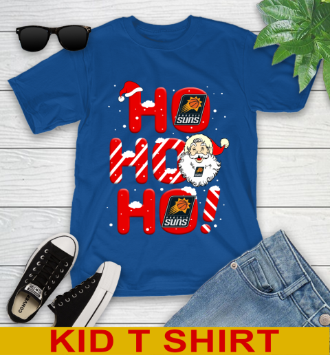 Phoenix Suns NBA Basketball Ho Ho Ho Santa Claus Merry Christmas Shirt Youth T-Shirt 10