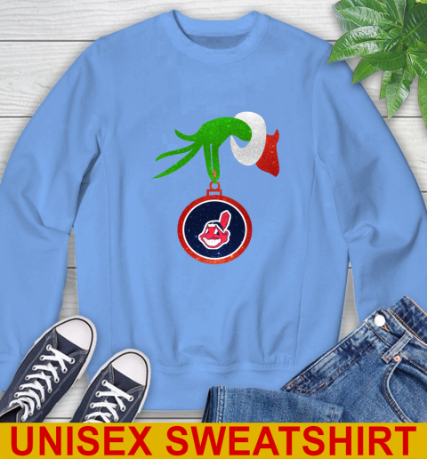 Cleveland Indians Grinch Merry Christmas MLB Baseball Sweatshirt 11