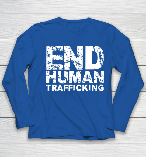 End Human Trafficking Shirt Youth Long Sleeve 7