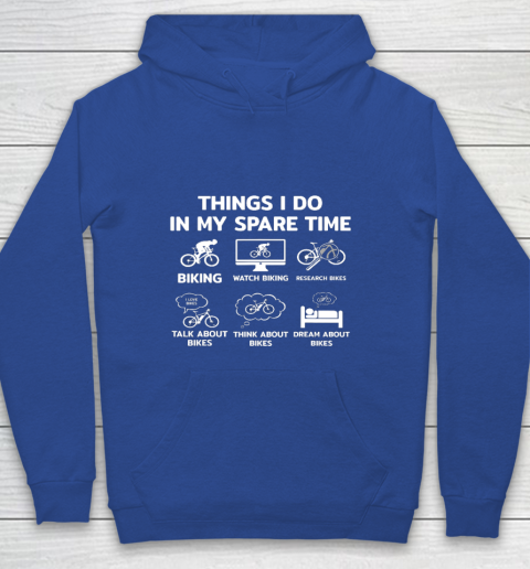 Things I Do In My Spare Time Mountain Bike Biking Funny Gift Youth Hoodie 6