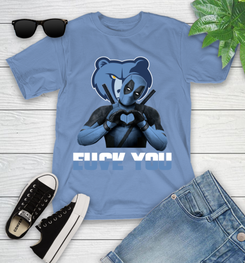 NBA Memphis Grizzlies Deadpool Love You Fuck You Basketball Sports Youth T-Shirt 15