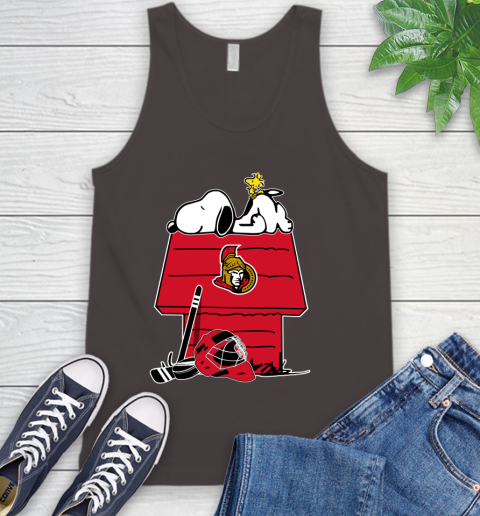 Ottawa Senators NHL Hockey Snoopy Woodstock The Peanuts Movie Tank Top 7