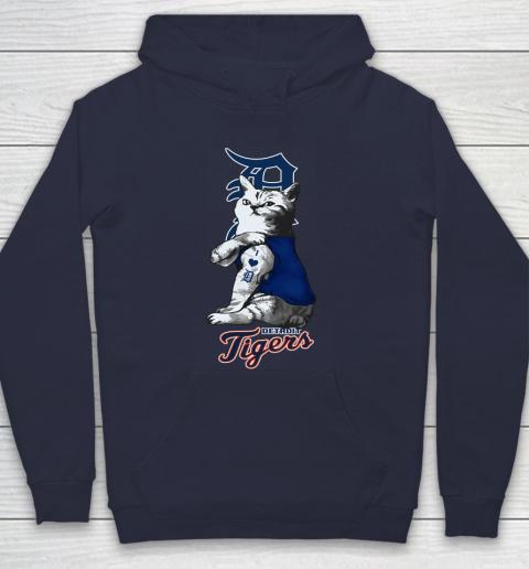 MLB Baseball My Cat Loves Detroit Tigers Hoodie 2