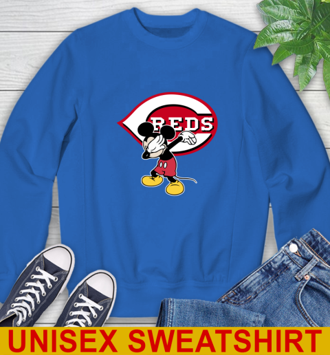 Cincinnati Reds MLB Baseball Dabbing Mickey Disney Sports Sweatshirt 9