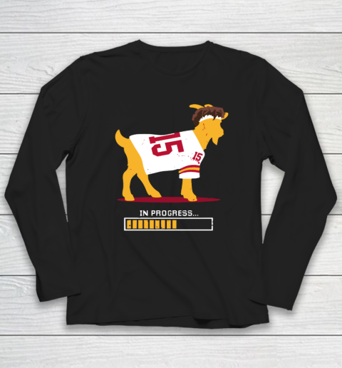 In Progress Patrick Mahomes Goat For Kansas City Long Sleeve T-Shirt