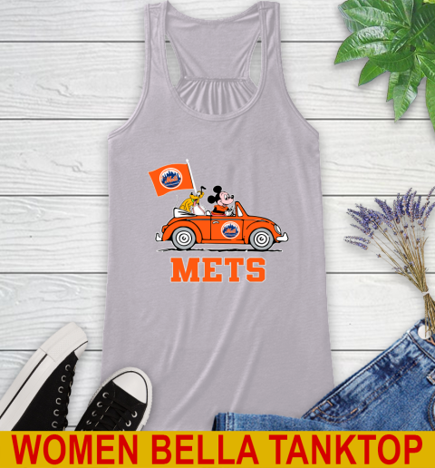 MLB Baseball New York Mets Pluto Mickey Driving Disney Shirt Racerback Tank 5
