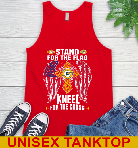NBA Basketball Indiana Pacers Stand For Flag Kneel For The Cross Shirt Tank Top 5
