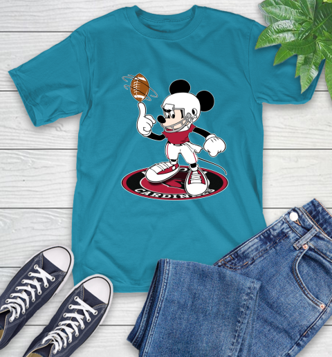 NFL Football Arizona Cardinals Cheerful Mickey Disney Shirt fish pond T-Shirt 9