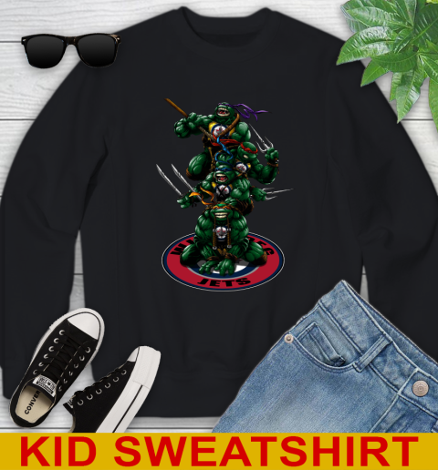 NHL Hockey Winnipeg Jets Teenage Mutant Ninja Turtles Shirt Youth Sweatshirt 2
