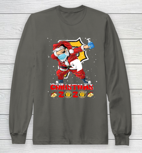 Pittsburgh Pirates Funny Santa Claus Dabbing Christmas 2020 MLB Long Sleeve T-Shirt 5