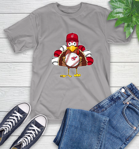 Cleveland Indians Turkey thanksgiving T-Shirt 6