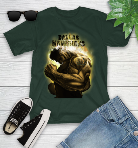 Dallas Mavericks NBA Basketball Hulk Marvel Avengers Sports Youth T-Shirt 5