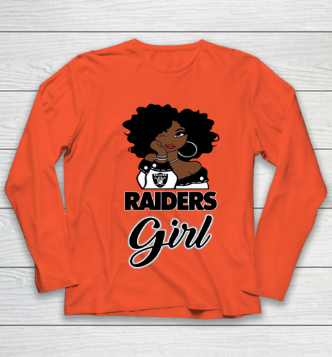 Oakland Raiders Girl NFL Youth Long Sleeve 4
