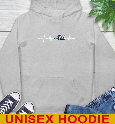 Utah Jazz NBA Basketball Heart Beat Shirt Hoodie 6