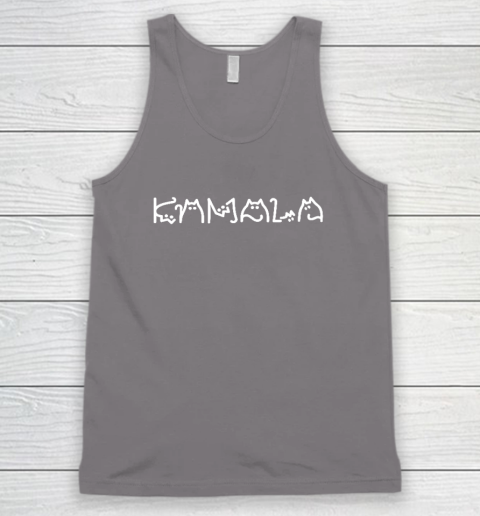 Womens Kamala Harris Cat Lettering Positive Funny Tank Top 5