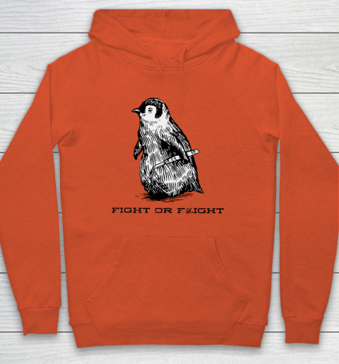 Fight Or Flight Funny Penguin Pun Hoodie - Image 4