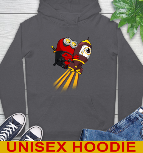 NFL Football Washington Redskins Deadpool Minion Marvel Shirt Hoodie 7