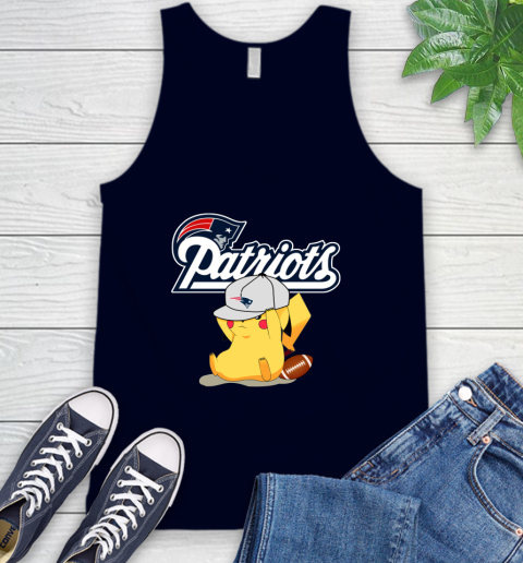 NFL Pikachu Football Sports New England Patriots Tank Top 3