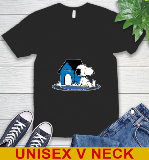 NBA Basketball Orlando Magic Snoopy The Peanuts Movie Shirt V-Neck T-Shirt 2